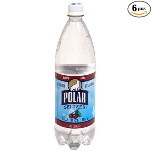 Polar Seltzer Black Cherry 1 Liter (6 Pack)