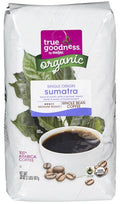 Organic Sumatra Whole Bean Coffee Medium Roast (Pack Of 1 Bag) 32 oz