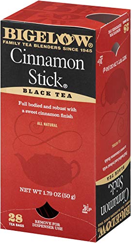 Bigelow Cinnamon Stick Black Tea Bags 28-Count Boxes (Pack of 6) Cinnamon Flavored Black Tea Naturally &amp Artificially Flavored
