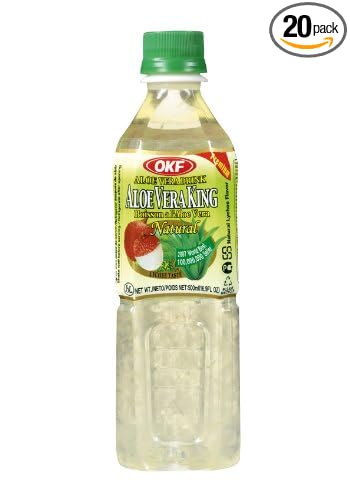 Aloe Vera King Juice Lychee 16.9 Fl Oz (Pack of 20)