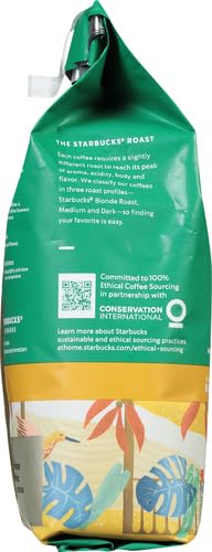 Starbucks Ground Coffee Starbucks Blonde Roast Coffee Decaf Veranda Blend—100% Arabica 1 bag (12 oz) (Pack of 2)