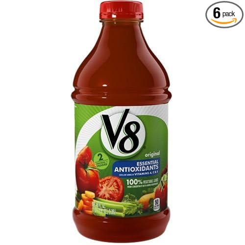 V8 Essential Antioxidants Vegetable Beverage 46 Fluid Ounce -- 6 per case.