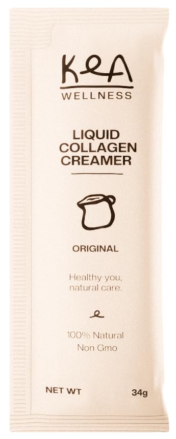 All-Natural Liquid Collagen Coffee Creamer – Premium Bovine &amp Marine Peptides (Types I II III) for Hair Skin Nails Bones &amp Joints – Hydrolyzed Single-Serve 12-Pack – Boost Health &amp