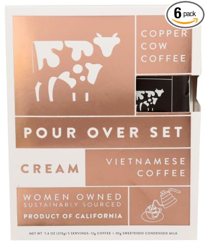 Copper Cow Coff EE Coffee Classic Pour Over 7.4 oz (Pack of 6)