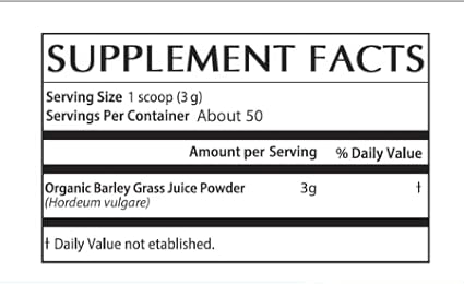 Organic Barley Grass Juice Powder– Utah Grown Raw Barley Grass Juice Extract &amp Green Juice Powder for Detox- Complements Wheatgrass Juice- Made to EverRaw® Standard with BioActive Dehydration™- 5.