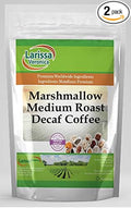 Marshmallow Medium Roast Decaf Coffee (Gourmet Naturally Flavored Whole Coffee Beans) (16 oz ZIN: 554514) - 2 Pack
