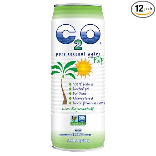 C20 Pure Coconut Water - Pure Coconut Water with Pulp - 17.5 oz - 12 per Case