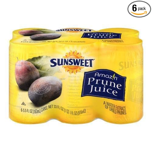 Sunsweet Prune Juice - 6pk/5.5 Fl Oz Cans (Pack of 2)