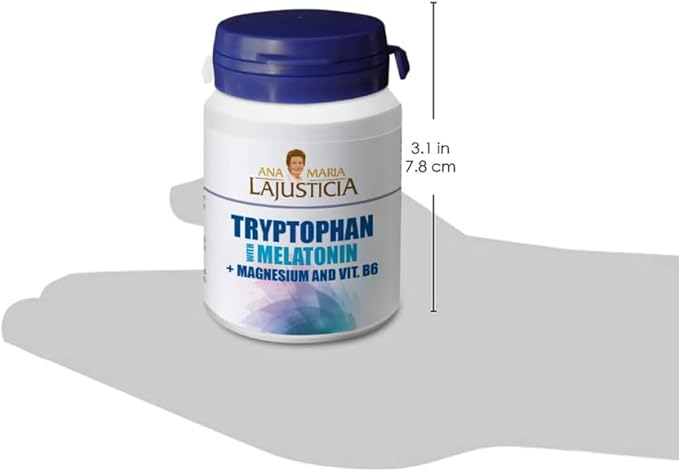 Ana María Lajusticia Tryptophan Supplement Pack – Tryptophan with Magnesium Melatonin and Vitamin B6 &amp Tryptophan with Magnesium and Vitamin B6 |