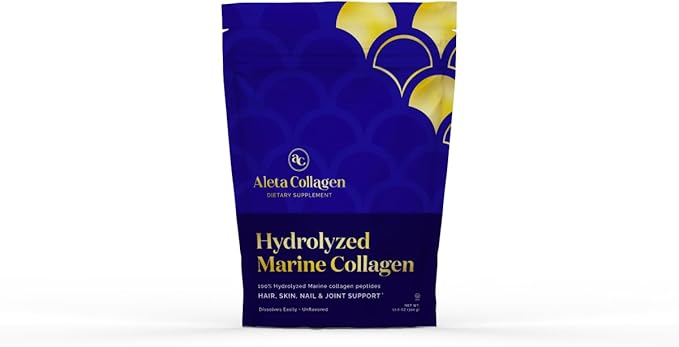 Kosher Marine Collagen OU Pareve. 100% Hydrolyzed Marine Collagen Peptides. (1 Bag)
