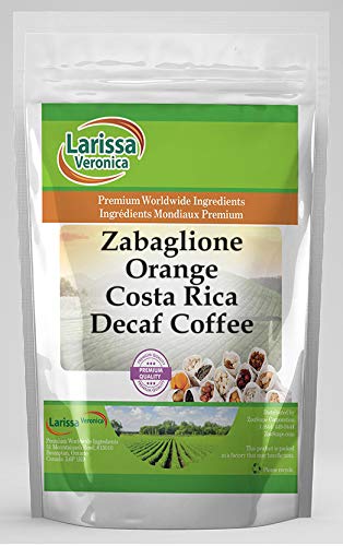 Zabaglione Orange Costa Rica Decaf Coffee (Gourmet Naturally Flavored Whole Coffee Beans) (16 oz ZIN: 561451)