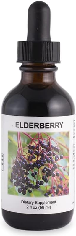 Supreme Nutrition Elderberry Tincture 2 fl. oz | 1.2 ml per Serving | 49 Servings