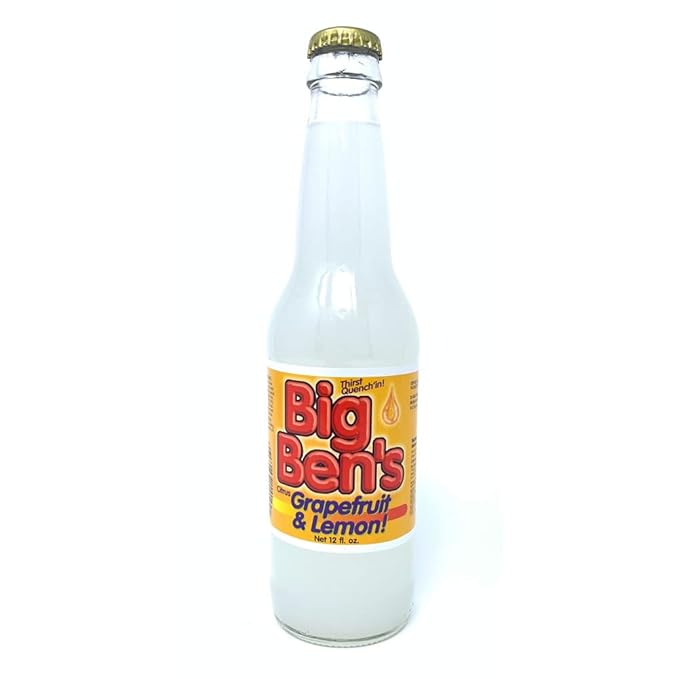 Big Ben's Grapefruit &amp Lemon Soda - 12 OZ (96 Glass Bottles)