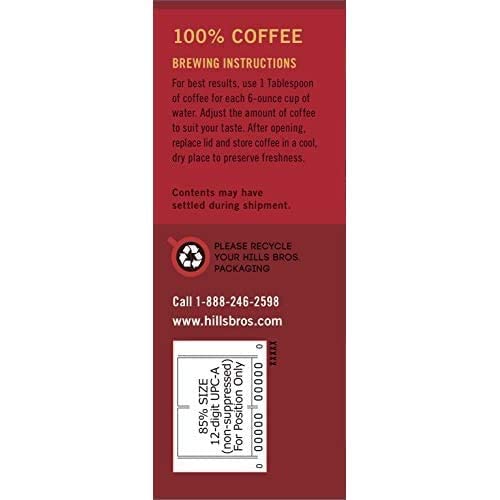 Hills Bros. Original Medium Roast Coffee 26 Ounce (Pack of 4)