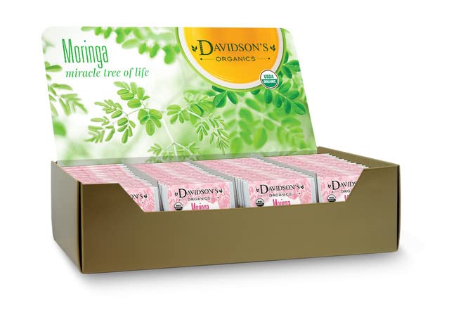 Davidson's Organics Moringa Strawberry Rose 100-count Individually Wrapped Tea Bags