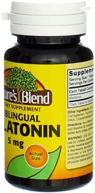 Nature's Blend Melatonin 5 mg - 60 Tablets Pack of 4