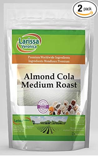 Almond Cola Medium Roast Coffee (Gourmet Naturally Flavored Whole Coffee Beans) (16 oz ZIN: 546242) - 2 Pack