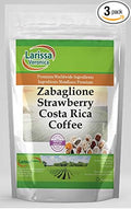 Zabaglione Strawberry Costa Rica Coffee (Gourmet Naturally Flavored Whole Coffee Beans) (8 oz ZIN: 559575) - 3 Pack