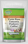 Violet Rose Tanzania Peaberry Coffee (Gourmet Naturally Flavored Whole Coffee Beans) (16 oz ZIN: 566186)
