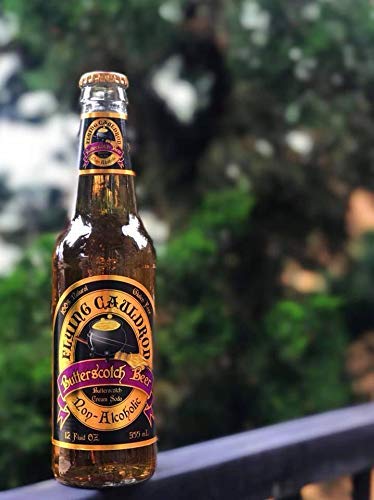 Flying Cauldron Butterscotch Beer (12 Fl Oz (Pack of 12)) Vanilla Butterscotch All- Natural and Caffeine free.