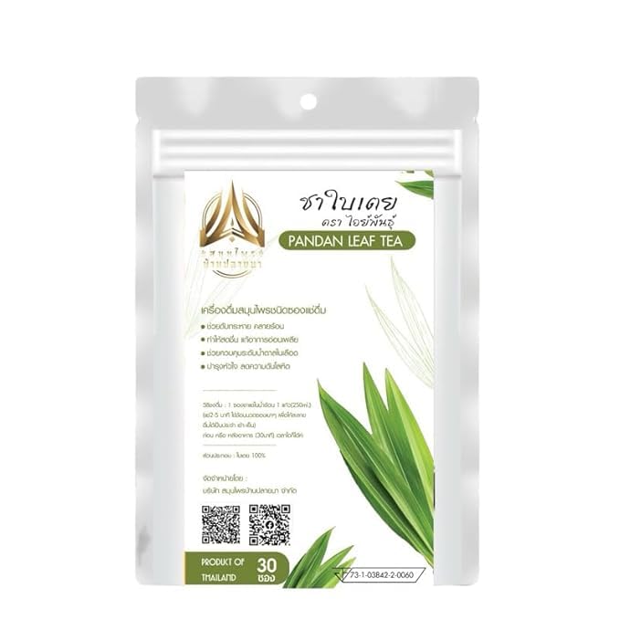 Herbal Tea – 30 Sachets – Naturally Refreshing &amp Aromatic (Pandan leaf tea)