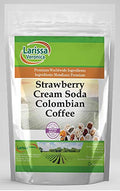 Strawberry Cream Soda Colombian Coffee (Gourmet Naturally Flavored Whole Coffee Beans) (8 oz ZIN: 561799)