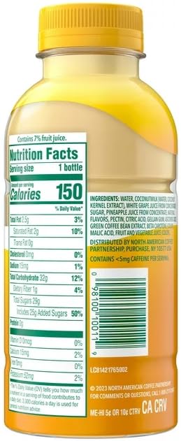 Dunkin' Original Iced Bottled Coffee Drink 13.7 fl oz + King Combos QR Code and (Pink &amp Paradaise (1 pink 2 Paradaise))