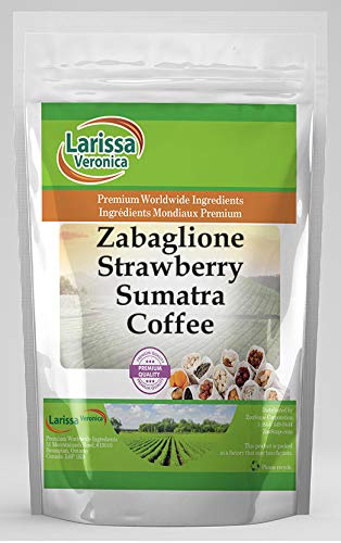 Zabaglione Strawberry Sumatra Coffee (Gourmet Naturally Flavored Whole Coffee Beans) (16 oz ZIN: 559570)