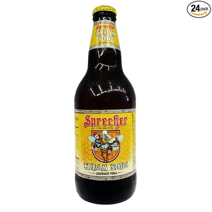 Sprecher Cream Soda - 16 oz (12 Glass Bottles) 24 Pack