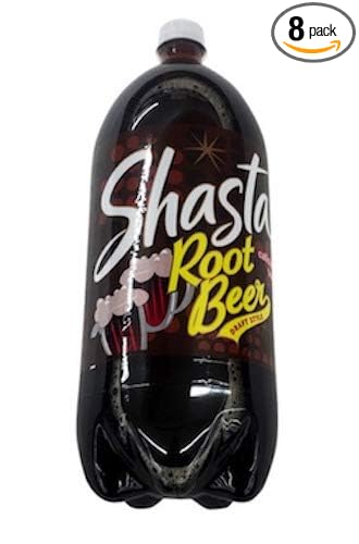 Shasta Soda Soft Drinks ROOT BEER 2 L (Pack of 8)