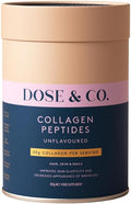 DOSE &amp CO. Pure Collagen Peptides for Hair Skin &amp Nails Unflavored - 10oz Powder Supplement