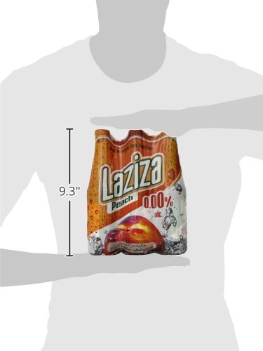 Laziza Non Alcoholic Malt Beverage Peach 11 Ounce (Pack of 24)