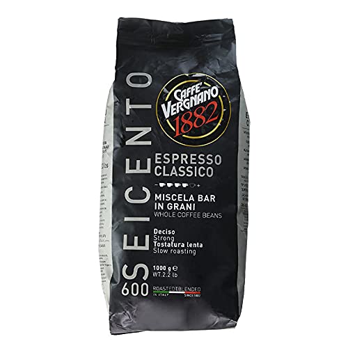 Caffe Vergnano Espresso Classico 600 Whole Beans 2.2 Pound