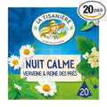 La Tisaniere Infusion Nuit Calme Verveine &amp Reine des pres 20 Sachets 30g (La Tisaniere Herbal Tea Nuit Calme Verveine Calme 20 Sachets 30g)