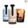 Pop &amp Bottle Organic Cold Brew Coffee Concentrate - Iced Coffee Concentrate Liquid for At Home Dairy Free Makes Up to 16 Cups - Medium Roast &amp Mocha 8 fl oz (Mixed 2 Pack)
