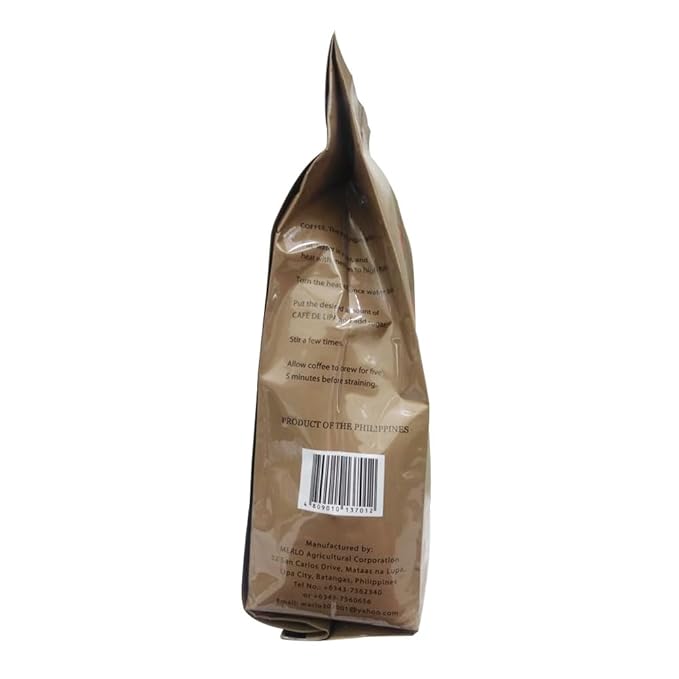 Barako Cafe de Lipa Coffee Exclusively Imported from the Philippines Regular Grind 350g Pack of 1