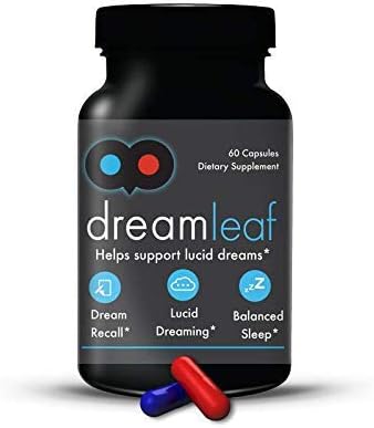 Dream Leaf Pro - Premium Lucid Dreaming Supplement - 60 CapsulesValerian Root Mugwort Alpha GPC Choline Bitartrate Huperzine-a