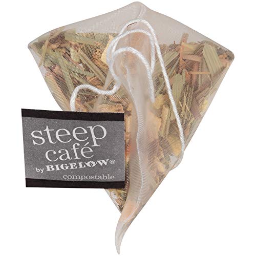 Bigelow Tea Steep Cafe Organic Herbal Tea Lemon Ginger 50 Bags/carton