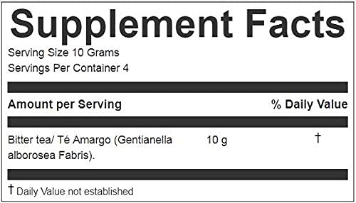 Hanan Peruvian Secrets Te Amargo Herbal Tea | 100% Natural Bitter Tea | 1.41oz / 40g | Naturally Aids in Supporting Normal Liver Function | Helps Promote Healthy Cholesterol Levels