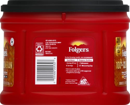 Folgers 100% Colombian Medium Roast Ground Coffee 24.2 Ounces