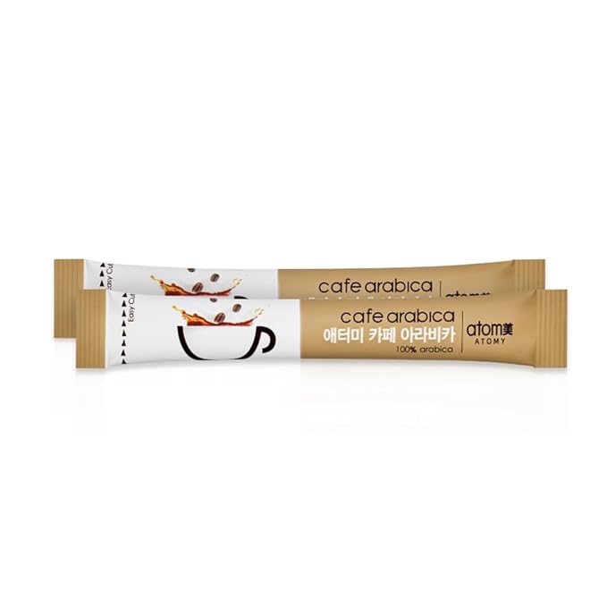 A.t.o.m.y Cafe Arabica Instant coffee mix - 100 sticks Arabica Coffee (50 Sticks X 2 packs)