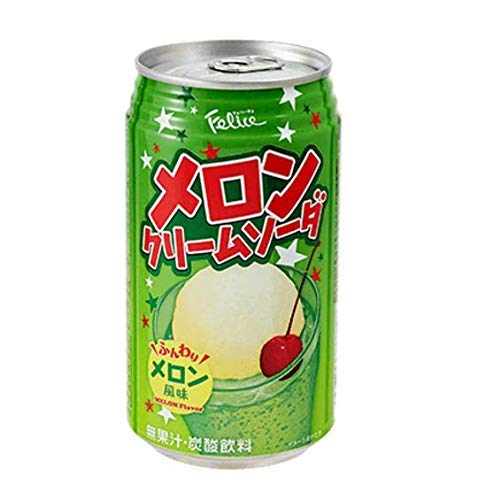 Felice Melon Cream Soda Extremely Popular in Japan - 11.83 Fl Oz | Pack of 12