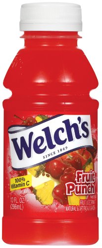 Welch's Juice Drink Fruit Punch 10 Ounce (Pack of 24)