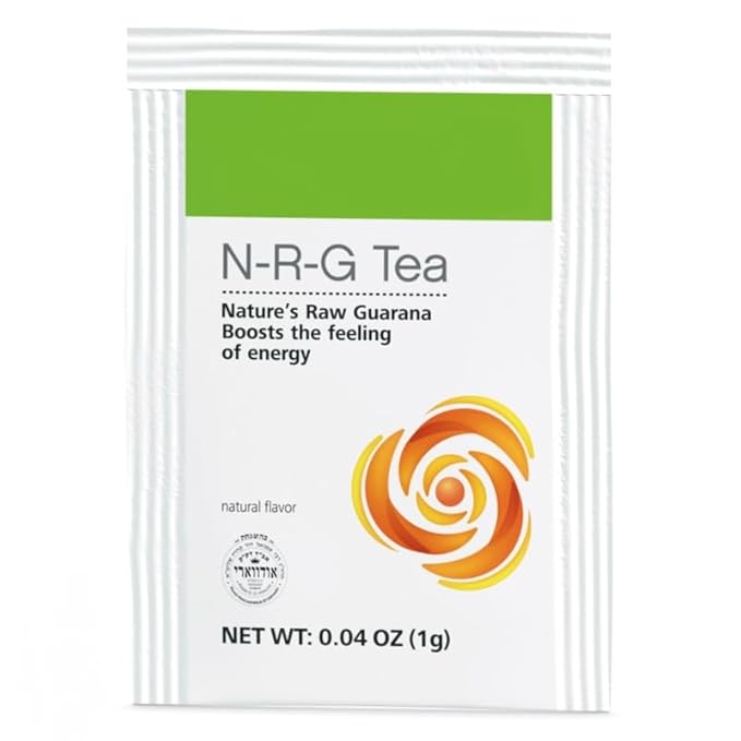 Herbal Nature's Raw Guarana Tea 30 Packets (1 g) Citrus Flavored Instant 0 Calories