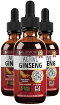 Active Ginseng Korean Red Panax Ginseng with Natural Ginsenosides - Fast-Absorbing Liquid - Supports Healthy Energy Vitality Mood and More
