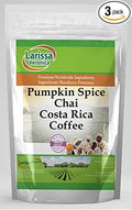 Pumpkin Spice Chai Costa Rica Coffee (Gourmet Naturally Flavored Whole Coffee Beans) (8 oz ZIN: 570131) - 3 Pack