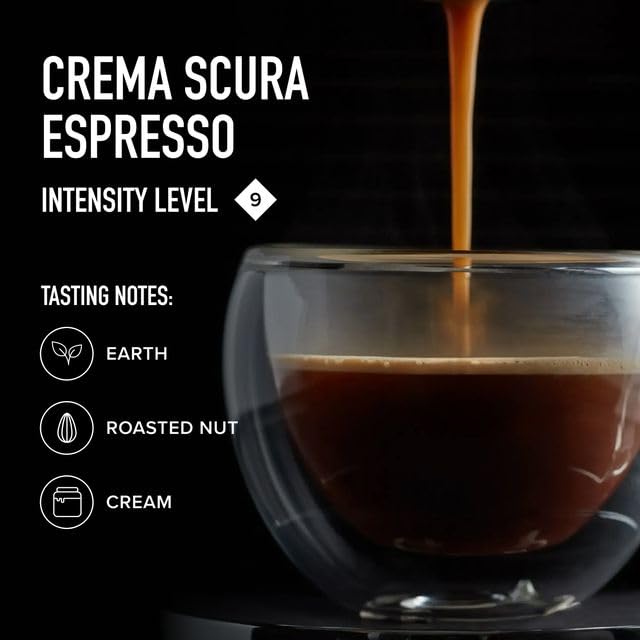 Peet's Coffee Medium Roast Espresso Capsules Compatible with Nespresso Original Machine 100% Arabica Coffee - Crema Scura Intensity 9 100 Count (10 Boxes of 10 Espresso Capsules)