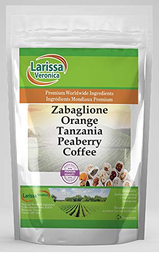 Zabaglione Orange Tanzania Peaberry Coffee (Gourmet Naturally Flavored Whole Coffee Beans) (16 oz ZIN: 561454)