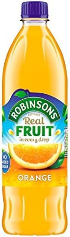 Robinsons Orange No Added Sugar 1L (Pack of 4)