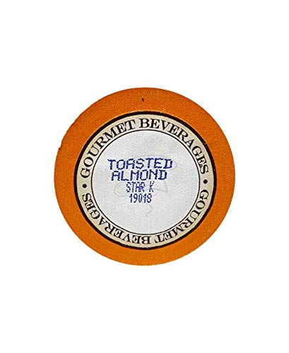Toasted Almond Flavored Coffee Pods - 100 Count Gourmet Single Serve Cups Compatible with Keurig Brewers - Smooth Nutty Medium Roast
